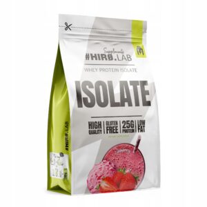Izolat białka serwatkowego HIRO.LAB proszek truskawkowy 700 g
